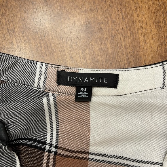 Plaid Tie Up Weekend Casual Dress - Picture 3 of 4